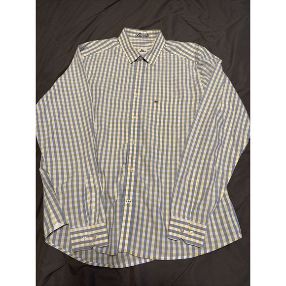 Lacoste Other - Vintage Lacoste Striped Long Sleeve Button Shirt Men's XL Multicolour‎